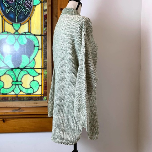 UNIQUE 1980s Vintage Avon Knitted Oversized Cottage Hipster Collared Sweater - Picture 8 of 8